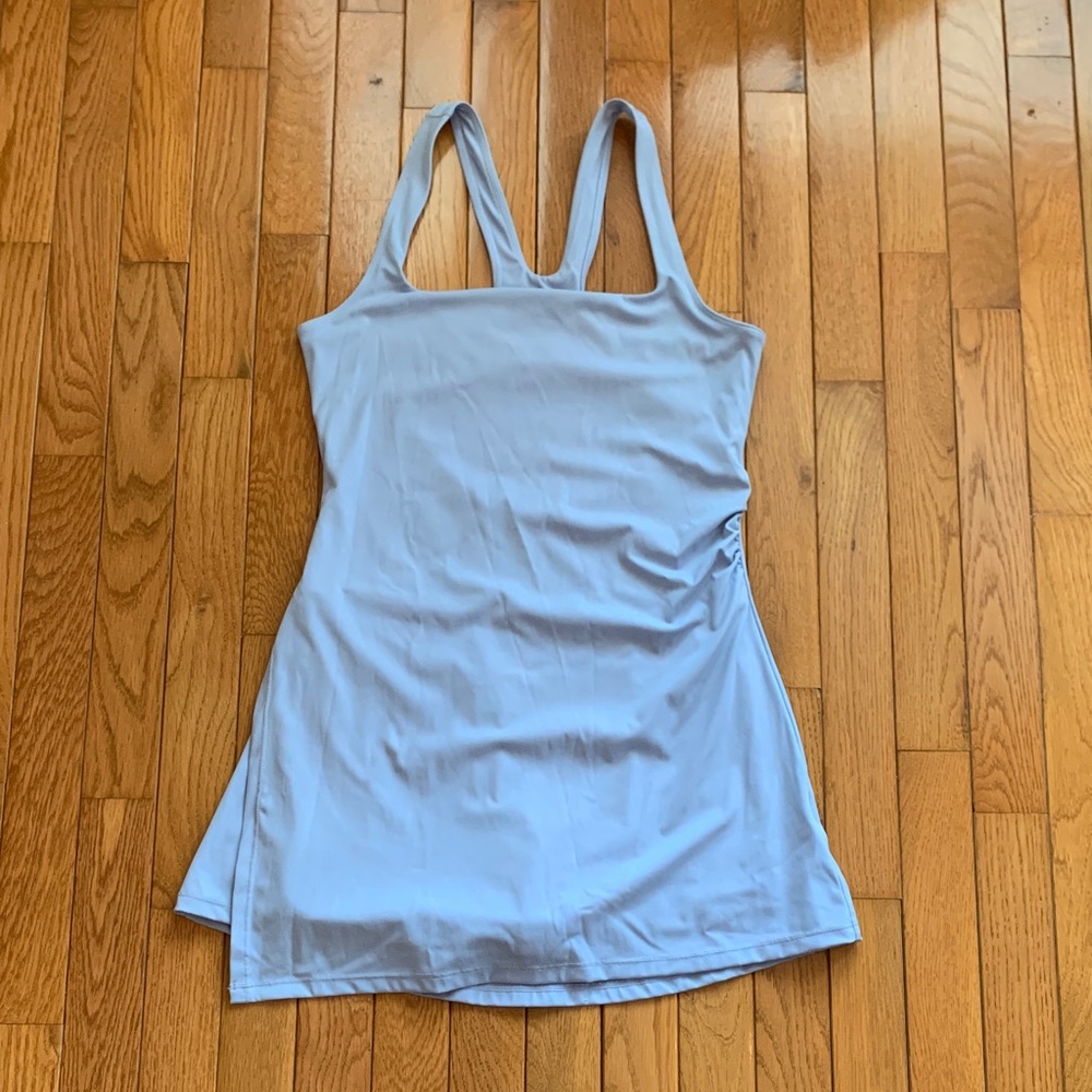 Chic Activewear Sleeveless Dress (Light Blue)